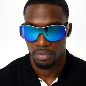 Oversized Sunglasses Womens Flat Top Square Trendy Visor Shades UV400 Gafas 2026